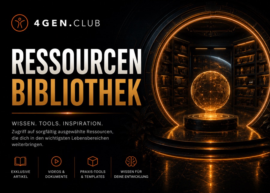 4GEN.club-Cover der Ressourcen-Bibliothek: Wissen, Tools und Inspiration